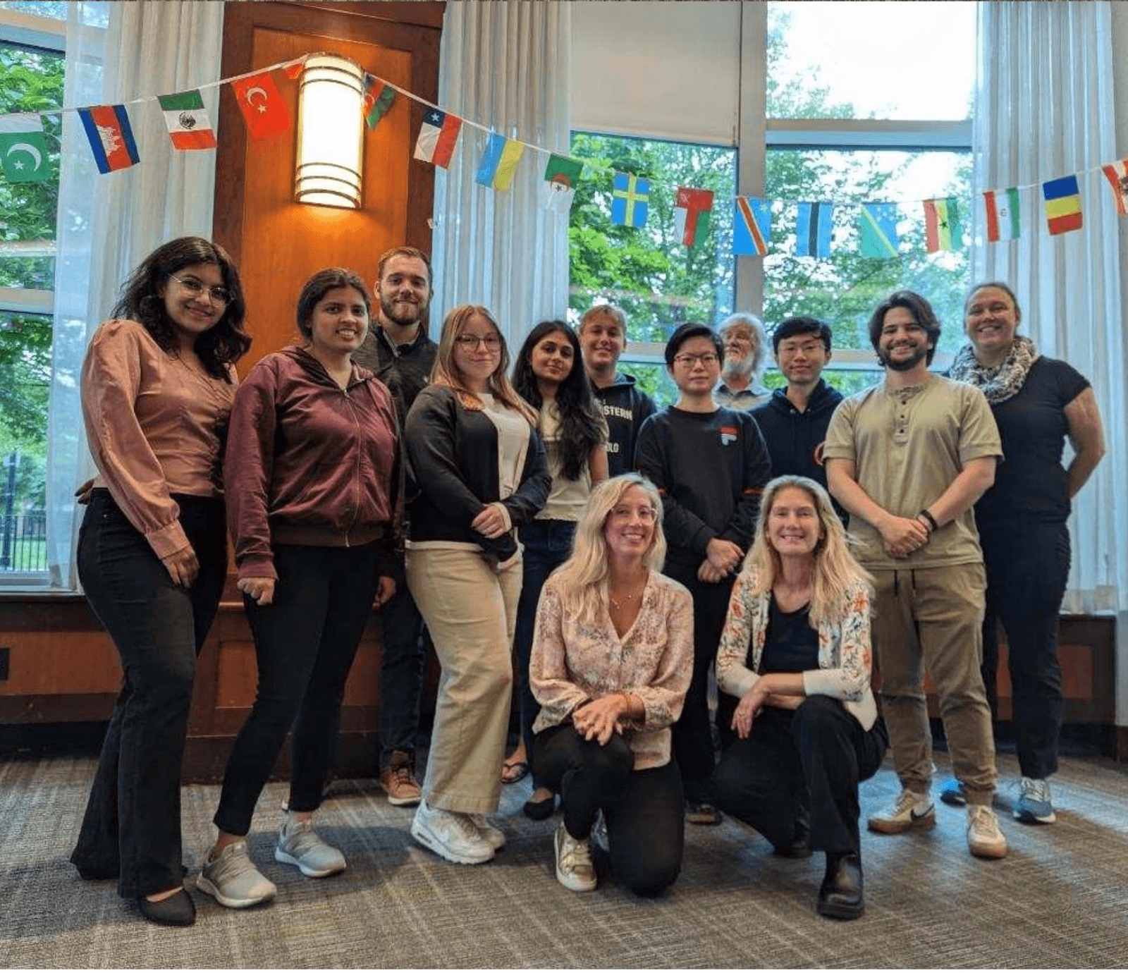 Group photo at a community event